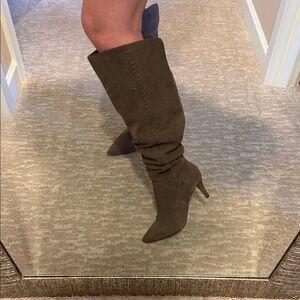 Vince Camuto Seselti Brown suede leather Knee-High and over knee Boots 8.5